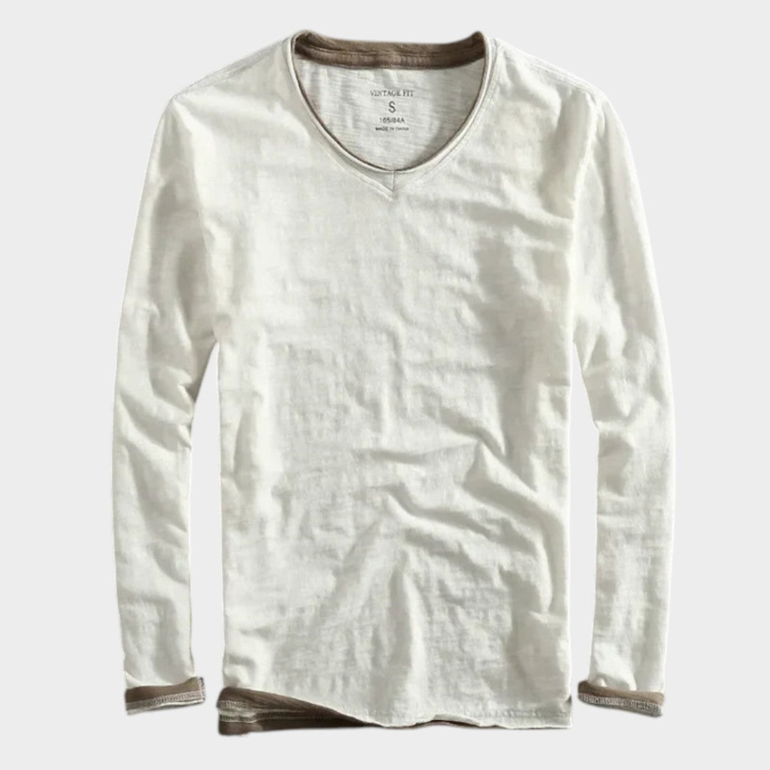 Mario | Camisa de algodón de manga larga